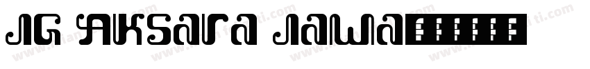 JG Aksara Jawa字体转换